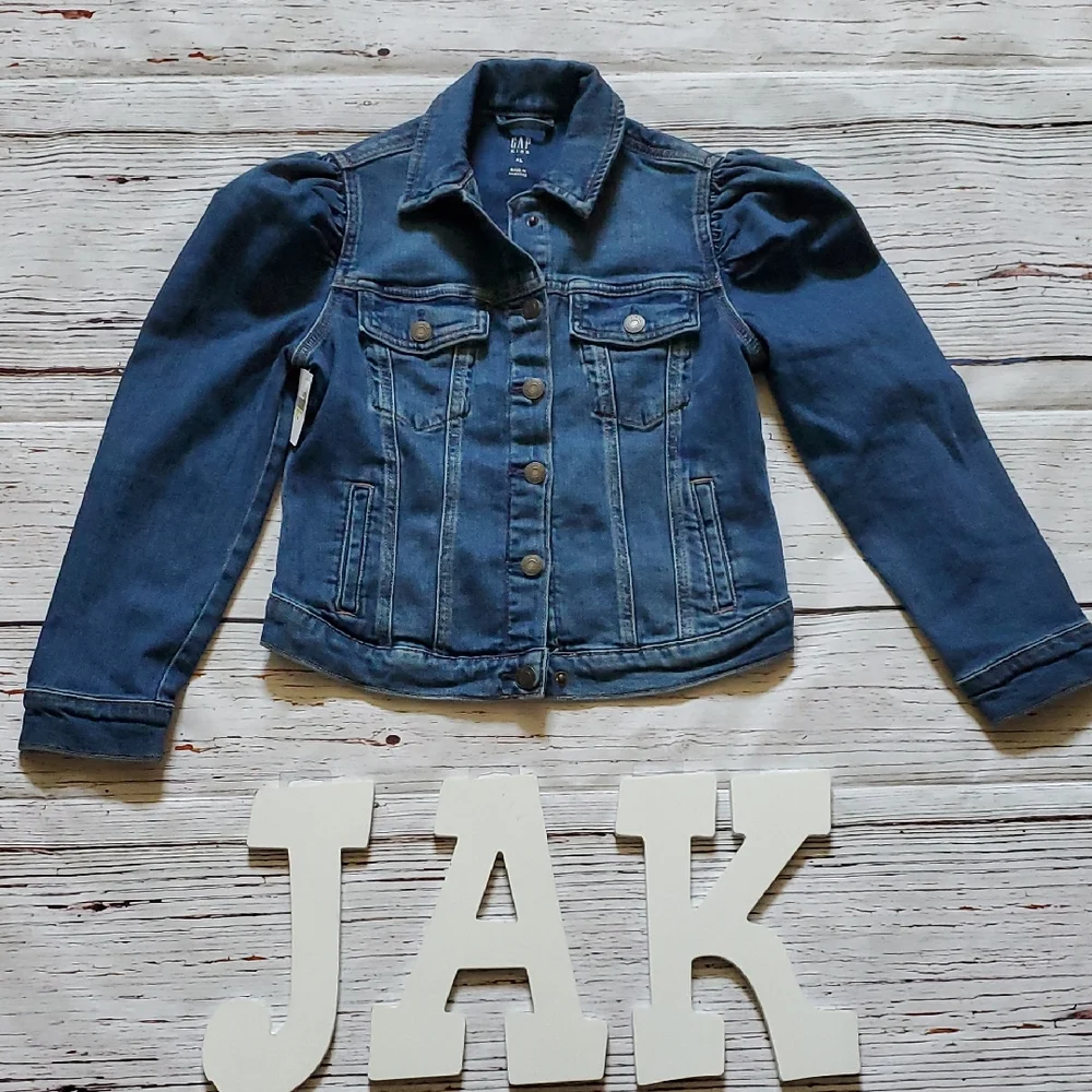 GAP Blue Jean Jacket with Cropped Design